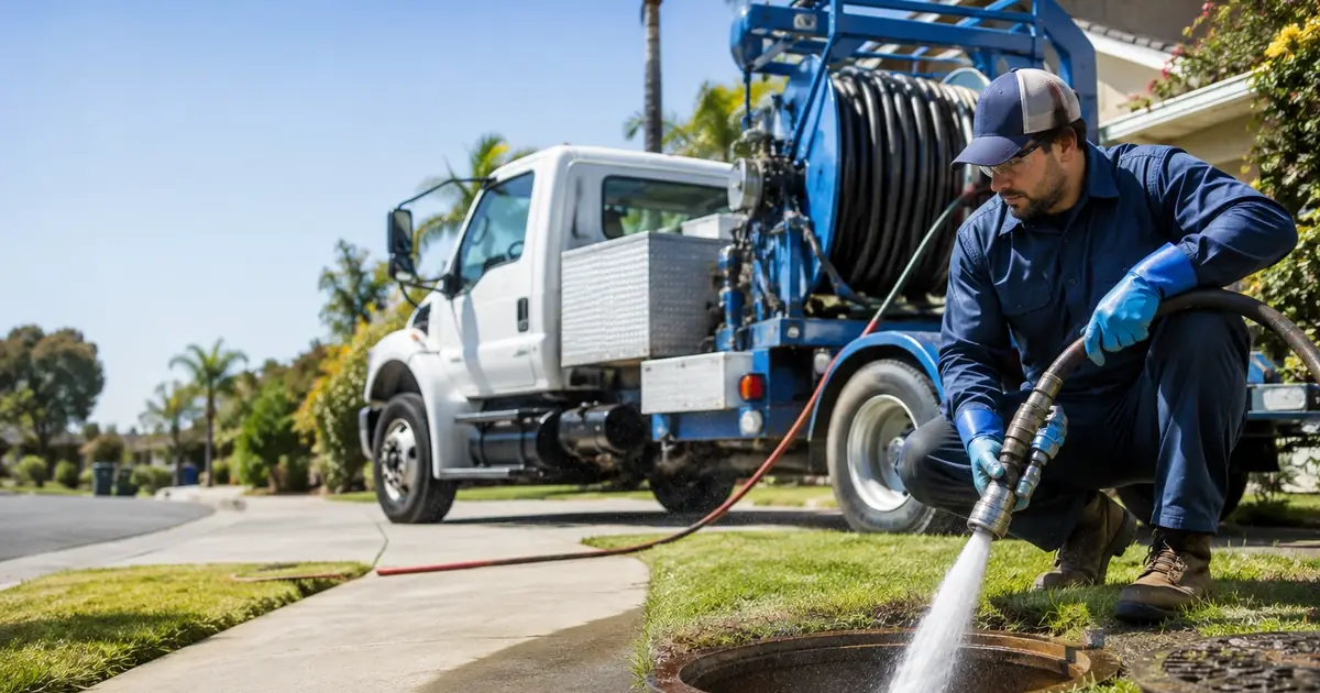 Hydro jet sewer cleaning New Almaden