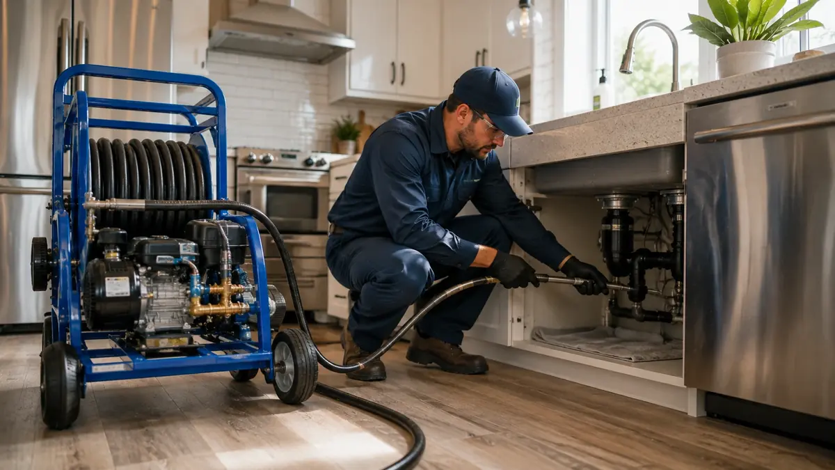 Kitchen Drain Hydro Jetting in New Almaden
