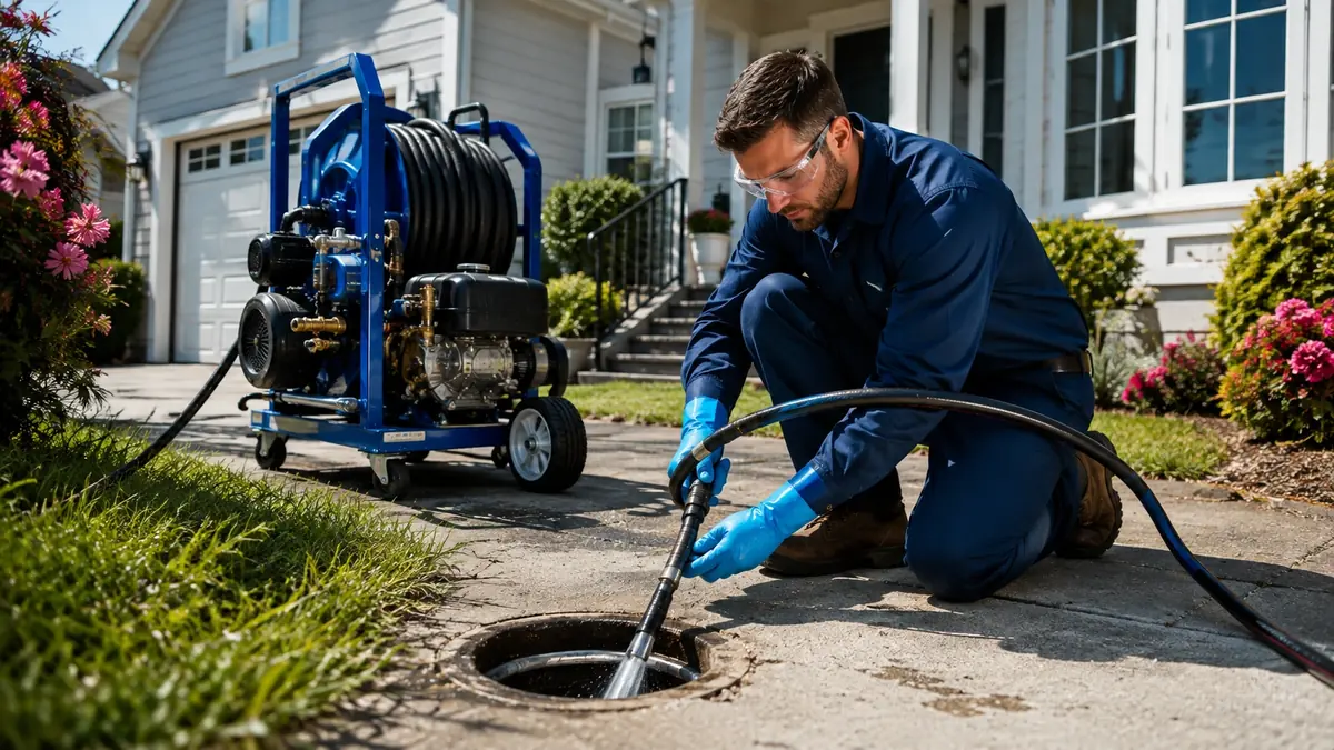 Residential Hydro Jet Drain Cleaning in New Almaden